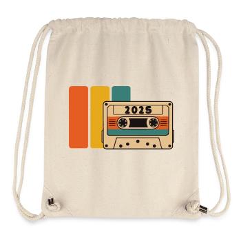 2015 Retro Kassette Lebendige Palette - Stanley/Stella recycelter Gym Bag - Naturweiß - Vorne