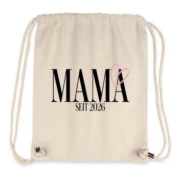 Mama seit 2026 - Stanley/Stella recycelter Gym Bag - Naturweiß - Vorne