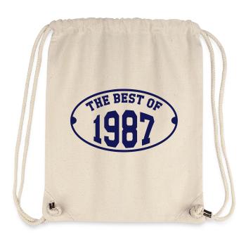 The Best of 1987 - Sac à cordon recyclé Stanley/Stella - blanc naturel - Devant