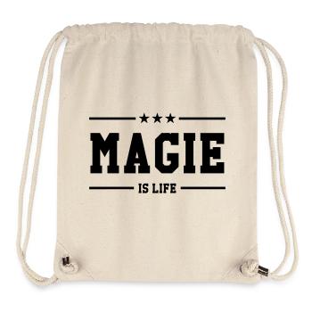Magie is life - Sac à cordon recyclé Stanley/Stella - blanc naturel - Devant