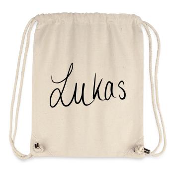Lukas - Stanley/Stella recycelter Gym Bag - Naturweiß - Vorne