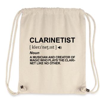 Clarinet player pronunciation - Stanley/Stella Recycled Gym Bag - natural - Front