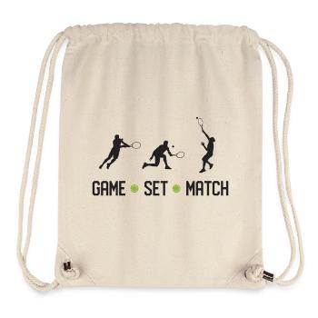 Tennis - Game Set Match - Stanley/Stella Recycled Gym Bag - natural - Front