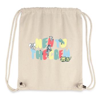 NEW TO THE CREW- WELCOME BABY - Stanley/Stella Recycled Gym Bag - natural - Front
