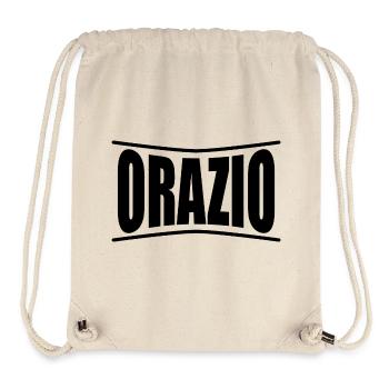 Orazio t-shirt t-shirt name gift idea - Stanley/Stella Recycled Gym Bag - natural - Front