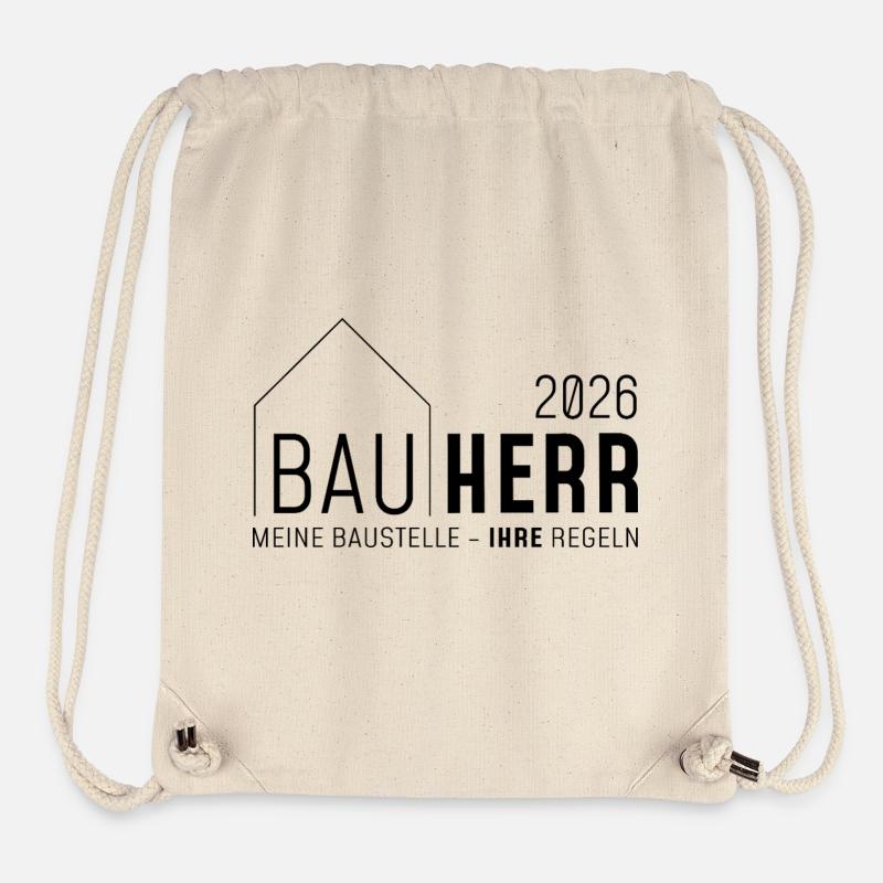 Builder 2026 - Mon chantier VOS règles - Sac à cordon recyclé Stanley/Stella - blanc naturel