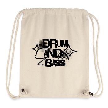 Drum and Bass Psychedelic Ink Swirl Design - Stanley/Stella recycelter Gym Bag - Naturweiß - Vorne
