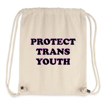 Trans-Jugendliche schützen - Stanley/Stella recycelter Gym Bag - Naturweiß - Vorne