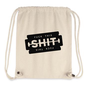 Fuck This Shit Razor Blade - Stanley/Stella Recycled Gym Bag - natural - Front