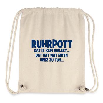 Ruhrpott - Dat hat wat mittn Herz zu tun - Stanley/Stella recycelter Gym Bag - Naturweiß - Vorne
