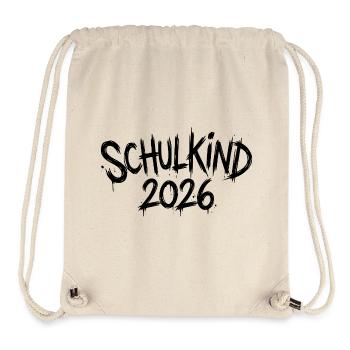 Schulkind 2026 - Stanley/Stella recycelter Gym Bag - Naturweiß - Vorne