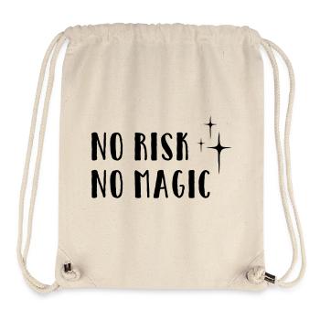 No Risk – No Magic - Stanley/Stella Recycled Gym Bag - natural - Front