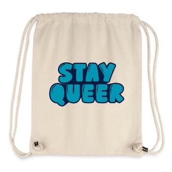 stay queer - Stanley/Stella Recycled Gym Bag - natural - Front