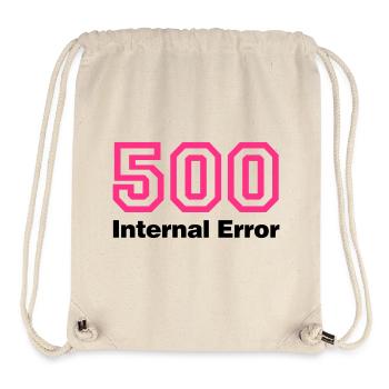 Error 500 | Fehler | Errormessage - Sac à cordon recyclé Stanley/Stella - blanc naturel - Devant