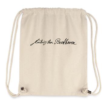 Beethoven Signature - Sac à cordon recyclé Stanley/Stella - blanc naturel - Devant