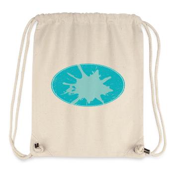 Ovaler Flash Background schmutzing - Stanley/Stella recycelter Gym Bag - Naturweiß - Vorne