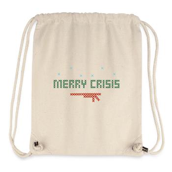 Merry Crisis - Armes à feu - Sac à cordon recyclé Stanley/Stella - blanc naturel - Devant