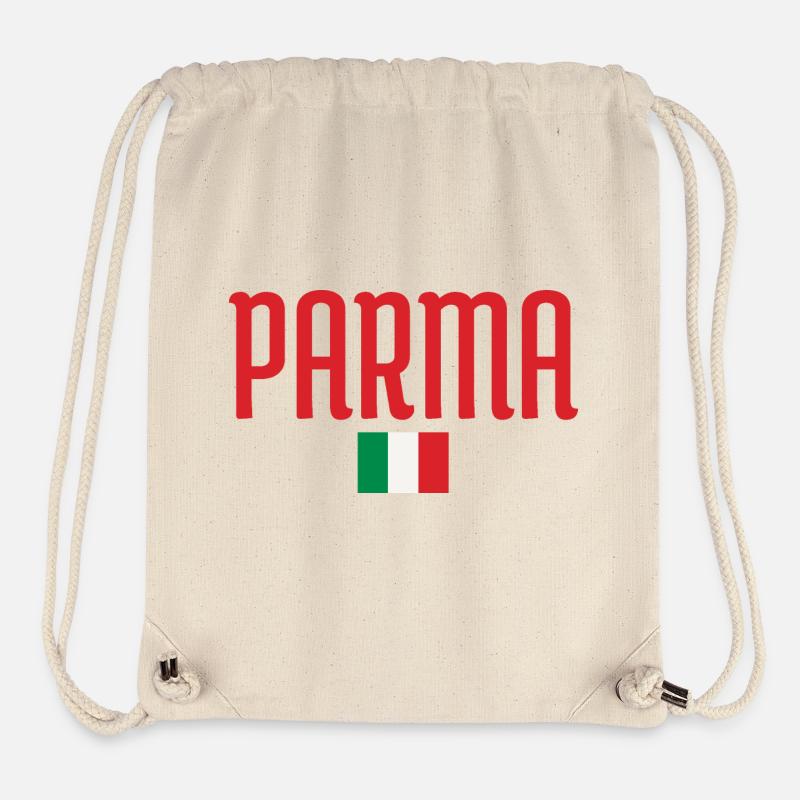 Parma Italien Flagge Design - Stanley/Stella recycelter Gym Bag - Naturweiß