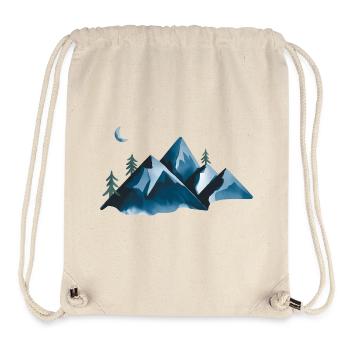 Moonlit Mountain Landscape - Stanley/Stella Recycled Gym Bag - natural - Front