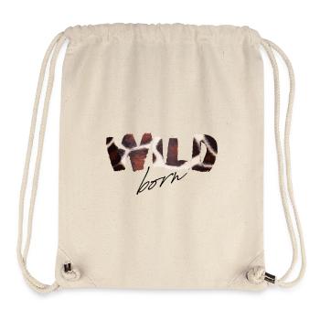 Wild Born Cow Print - Stanley/Stella Recycled Gym Bag - natural - Front