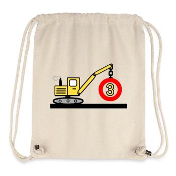 Excavator - Stanley/Stella Recycled Gym Bag - natural - Front