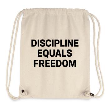 Discipline Equals Freedom – Motivationsspruch - Stanley/Stella recycelter Gym Bag - Naturweiß - Vorne
