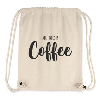 All I Need Is coffee - Stanley/Stella recycelter Gym Bag - Naturweiß - Vorne