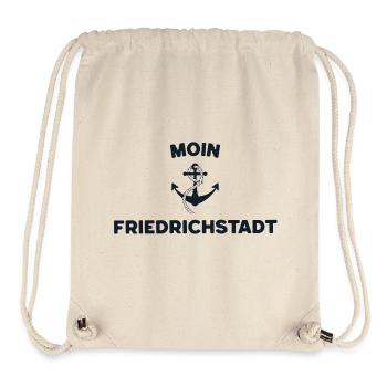 Moin Friedrichstadt – Maritimes Anker Design - Stanley/Stella recycelter Gym Bag - Naturweiß - Vorne