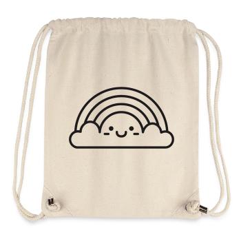 arc en ciel - Sac à cordon recyclé Stanley/Stella - blanc naturel - Devant