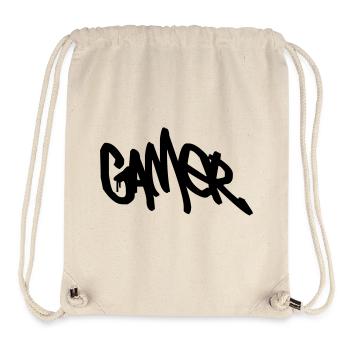 Gamer - Stanley/Stella recycelter Gym Bag - Naturweiß - Vorne