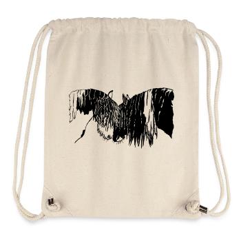 gorgeous tinker riding horses - Stanley/Stella Recycled Gym Bag - natural - Front