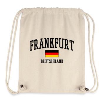 Frankfurt Germany Flag Cities Motif - Stanley/Stella Recycled Gym Bag - natural - Front
