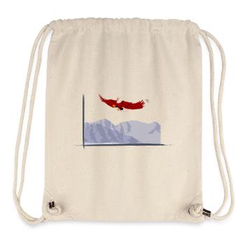 Eagles in the mountains - Stanley/Stella Recycled Gym Bag - natural - Front