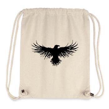 Le vol du corbeau - Sac à cordon recyclé Stanley/Stella - blanc naturel - Devant