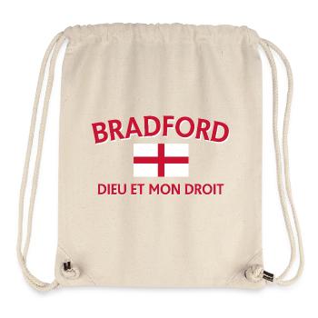 Bradford England Flag DDM Design - Stanley/Stella Recycled Gym Bag - natural - Front