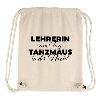 Teacher by day Dancing mouse at night - Stanley/Stella Recycled Gym Bag - natural - Front