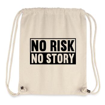 No Risk No Story - Stanley/Stella Recycled Gym Bag - natural - Front