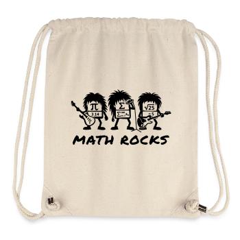 Les maths déchirent les formules Humour scolaire - Sac à cordon recyclé Stanley/Stella - blanc naturel - Devant