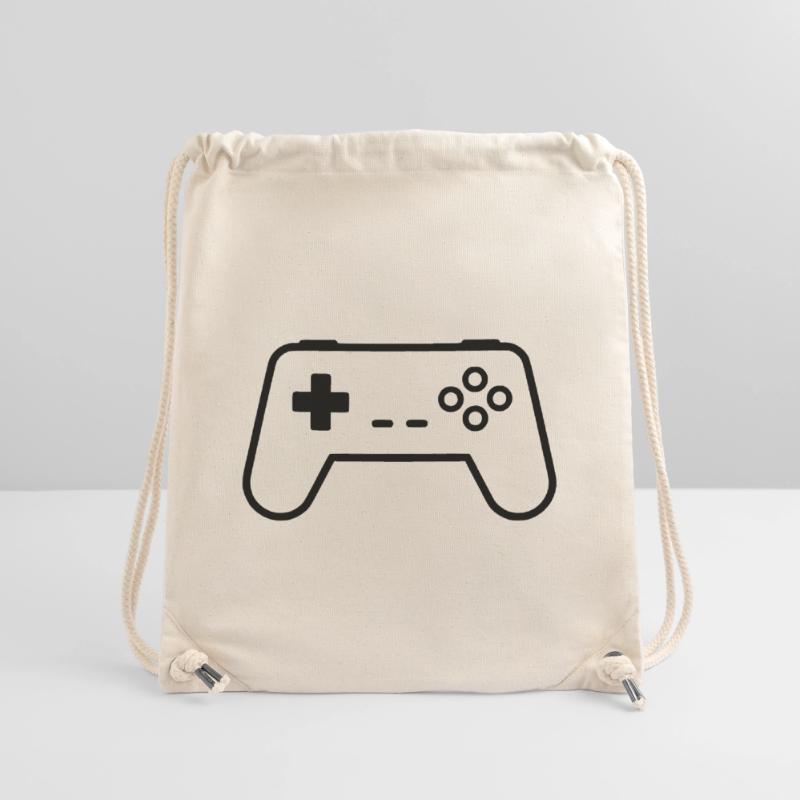 Gamepad Controller Outline Gaming Vector Stanley/Stella Recycled Gym Bag