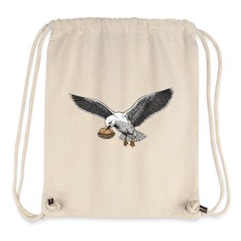 Funny Seagull Steals Fish Rolls Beach - Stanley/Stella Recycled Gym Bag - natural - Front