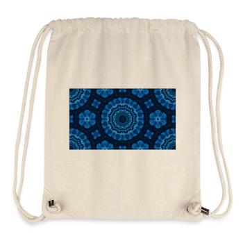Azure Mandala Kaleidoscope - Sac à cordon recyclé Stanley/Stella - blanc naturel - Devant