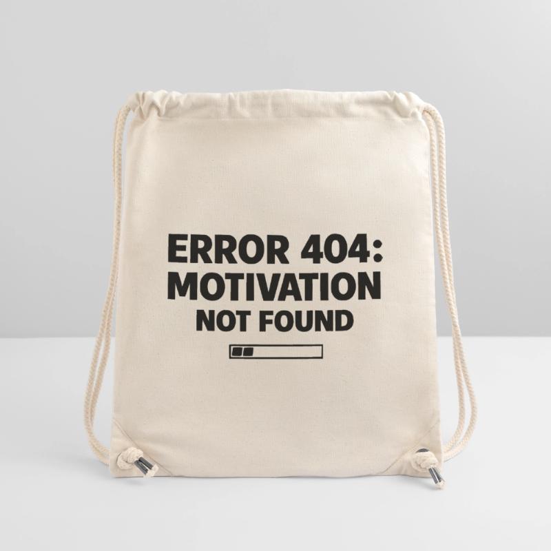 ERROR 404: Motivation Not Found | Minimal Typo Stanley/Stella recycelter Gym Bag