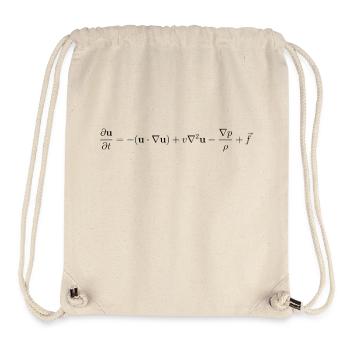 fluid dynamics equation. - Stanley/Stella Recycled Gym Bag - natural - Front