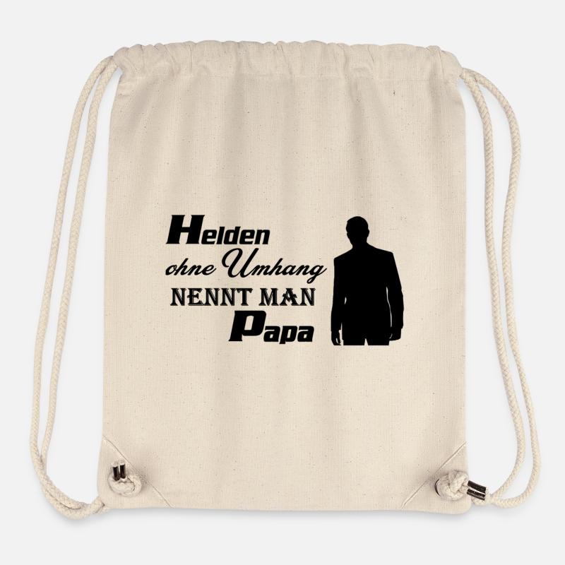 Helden Papa - Stanley/Stella recycelter Gym Bag - Naturweiß