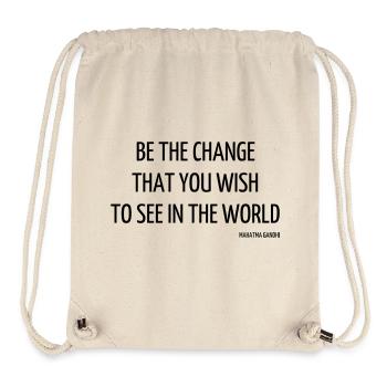 Quote - Life - Love - Happiness - Citation - Zitat - Stanley/Stella Recycled Gym Bag - natural - Front