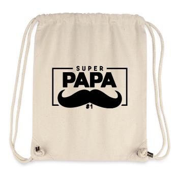 SUPERPAPA Father's Day mustache - Stanley/Stella Recycled Gym Bag - natural - Front