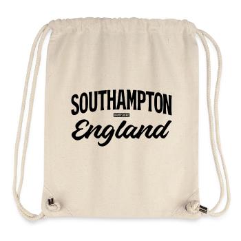 Vintage Southampton Uk Schriftzug - Stanley/Stella recycelter Gym Bag - Naturweiß - Vorne