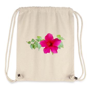 Chinese Hibiscus – Exotic Flowers - Stanley/Stella Recycled Gym Bag - natural - Front