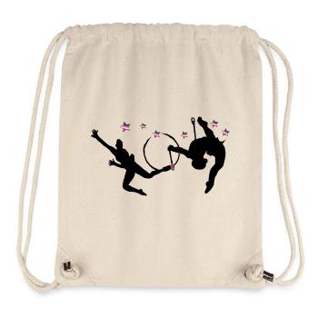 Gymnastique rythmique avec cerceaux - Sac à cordon recyclé Stanley/Stella - blanc naturel - Devant