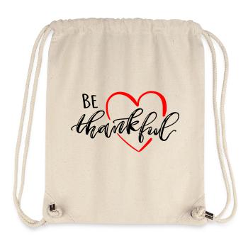 be thankful - Stanley/Stella Recycled Gym Bag - natural - Front